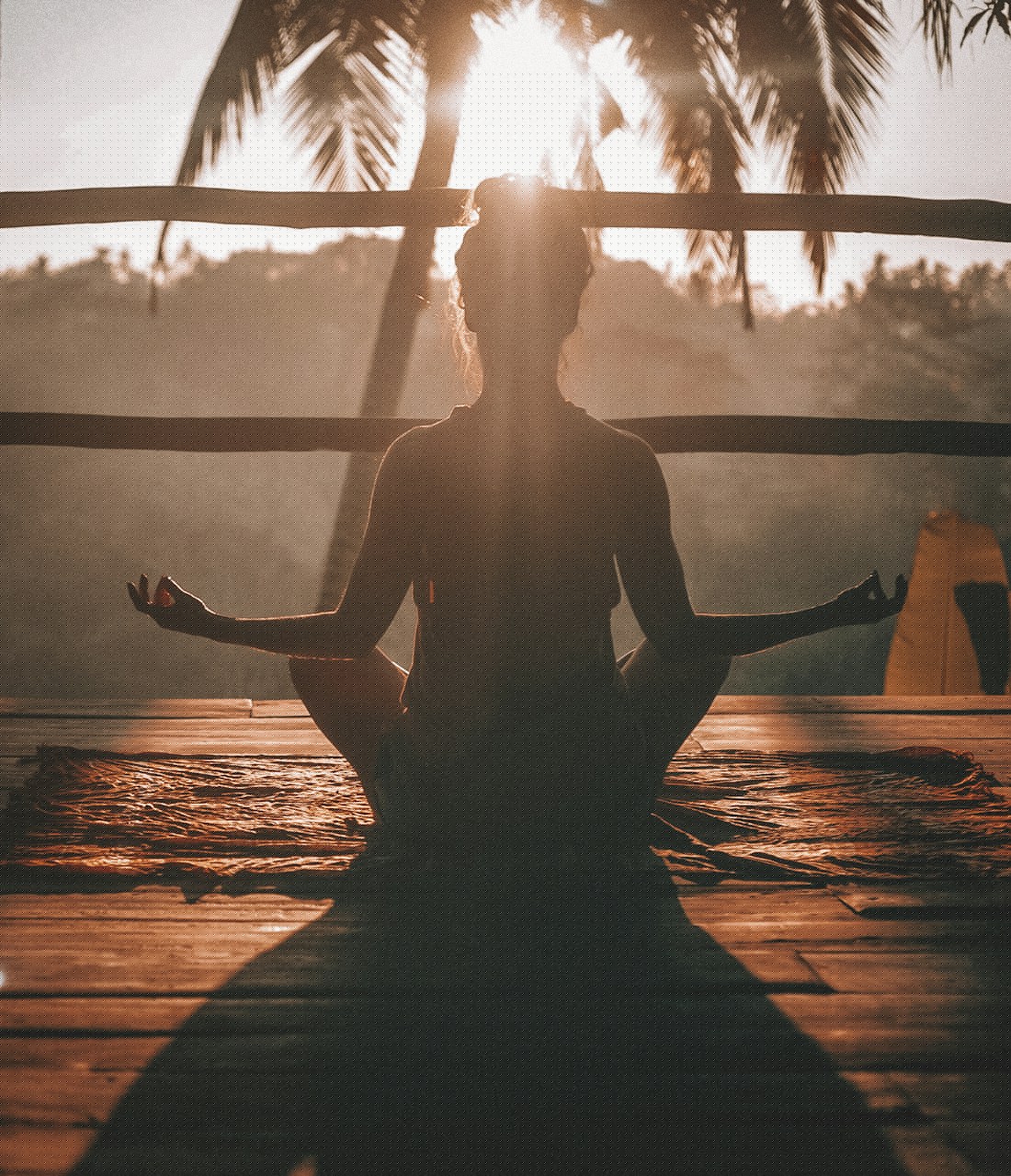 Calm yoga practice
